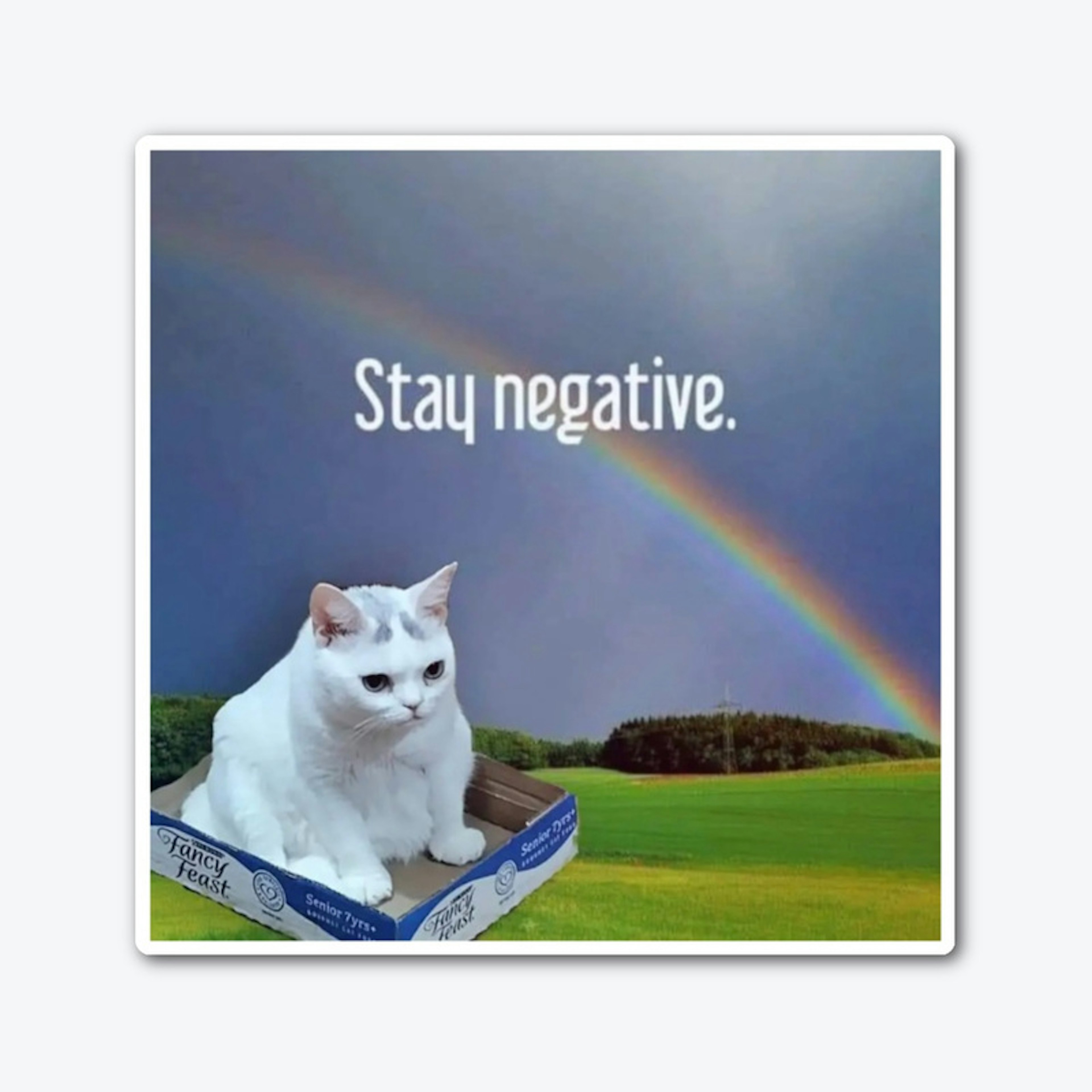 Stay Negative Sticker